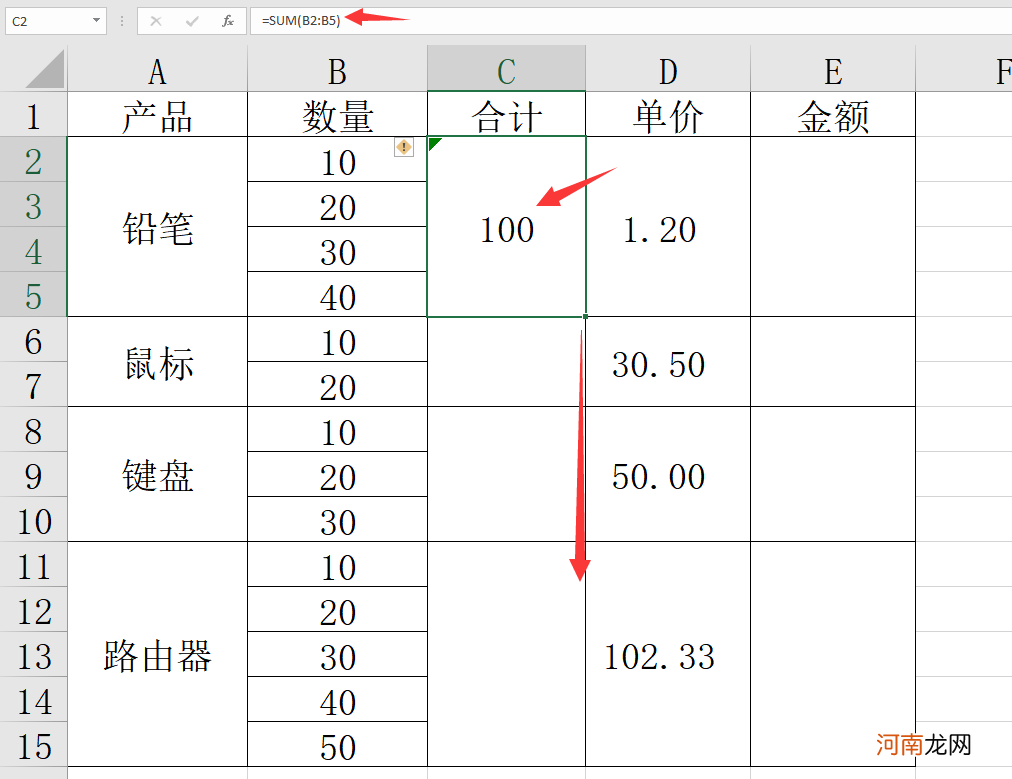 表格里怎么自动算乘法 excel乘法公式怎么输入