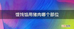 馄饨馅用猪肉哪个部位好 馄饨馅用猪肉哪个部位