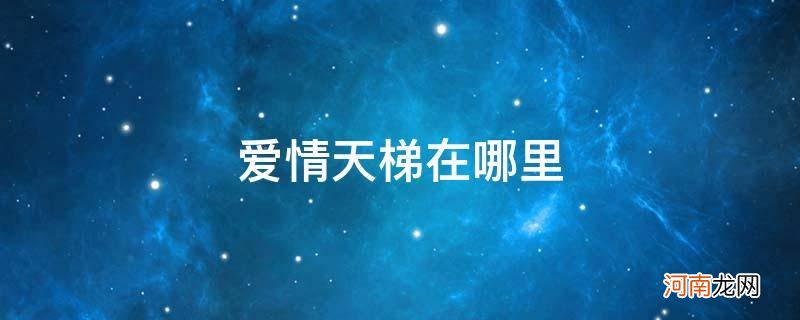 刘国江和徐朝清的爱情天梯在哪里 爱情天梯在哪里