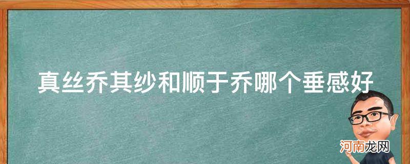 顺于乔是真丝吗? 真丝乔其纱和顺于乔哪个垂感好