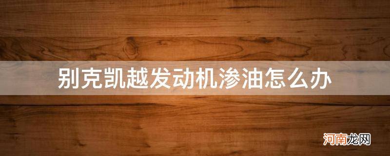 别克凯越发动机上面渗机油 别克凯越发动机渗油怎么办