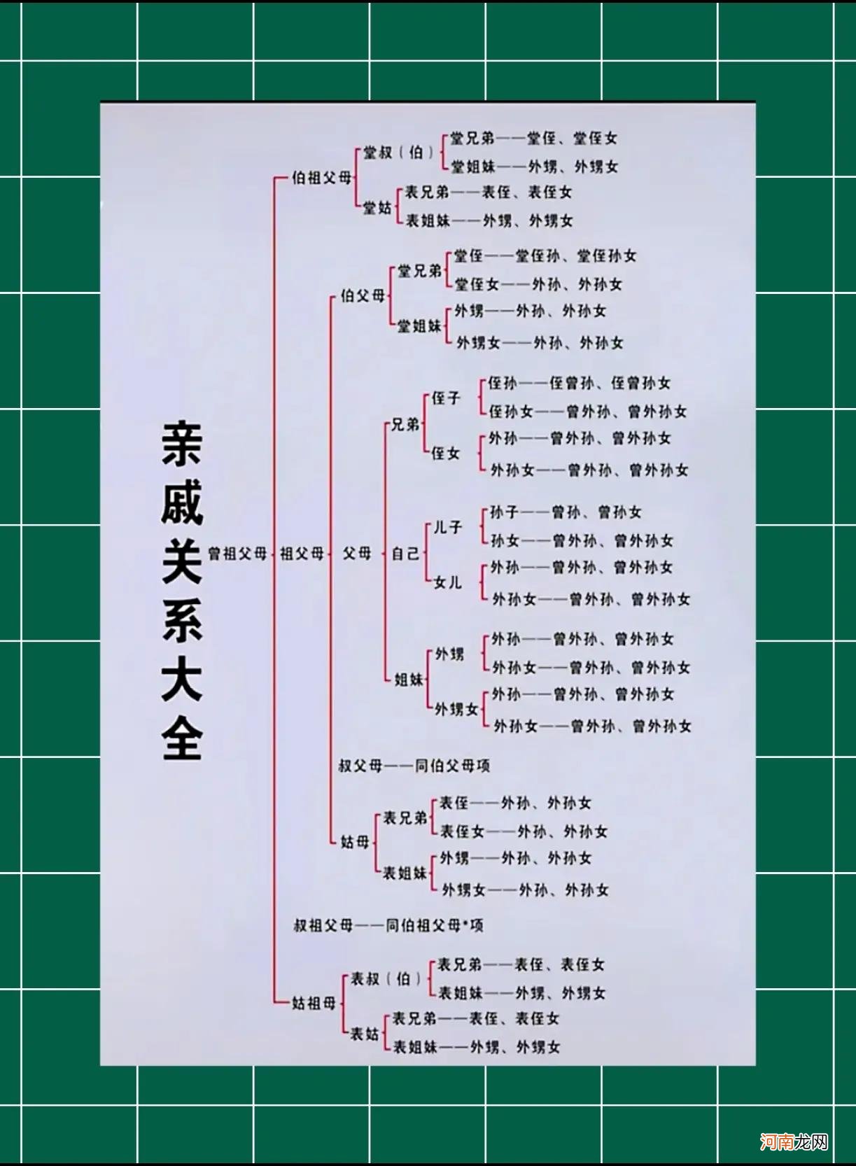 家庭成员称谓填表 称谓是什么意思