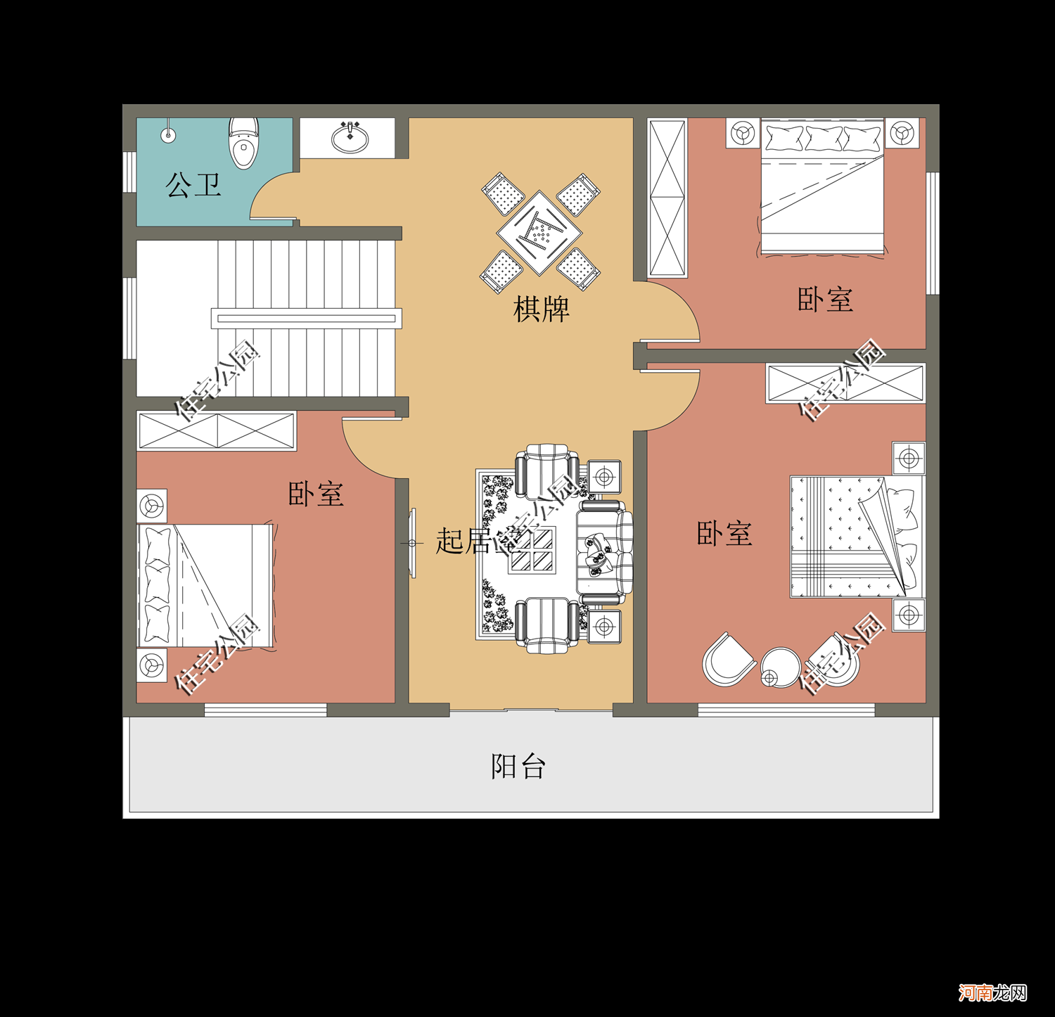 农村自建房设计图效果图 新农村自建房设计图纸大全