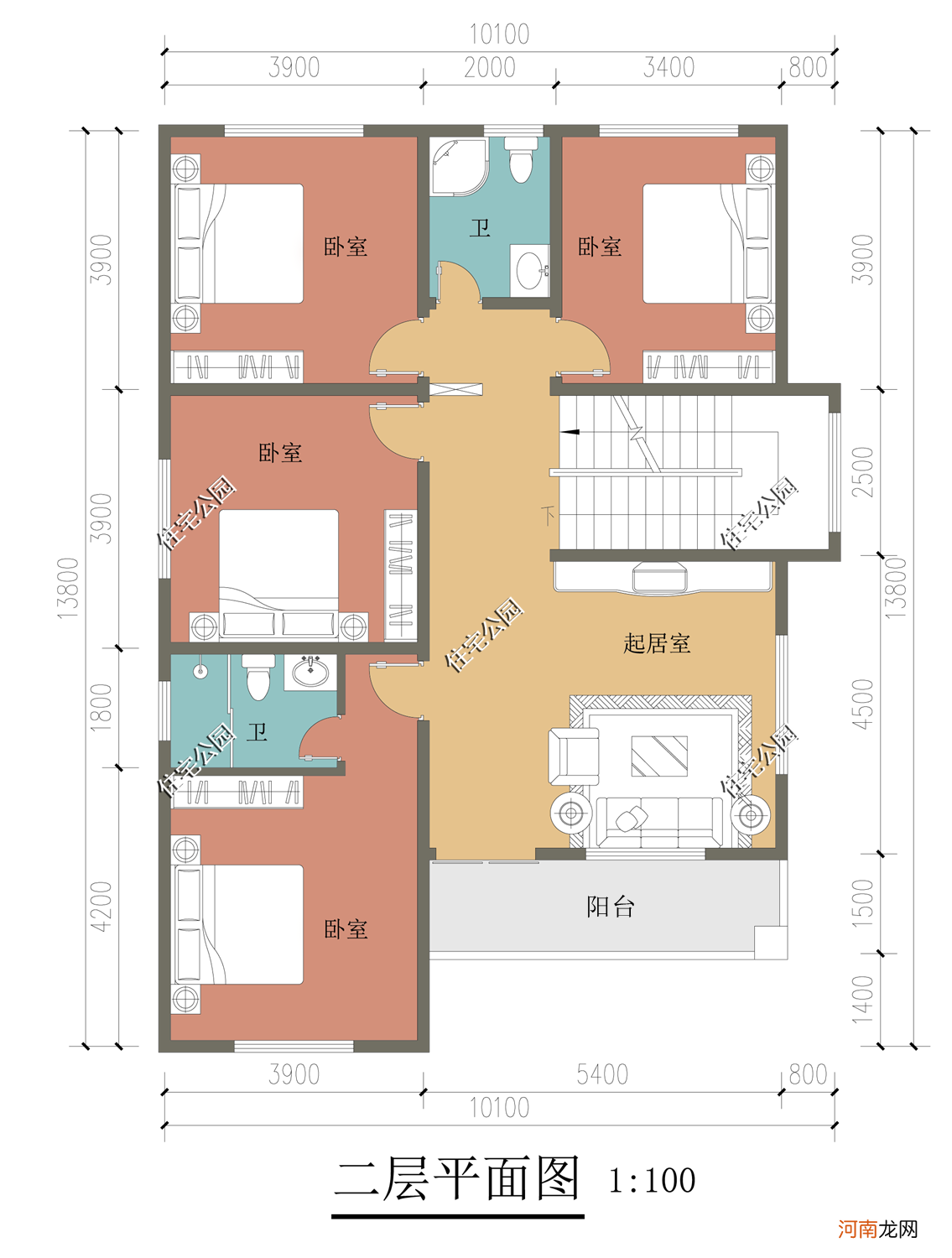 农村自建房设计图效果图 新农村自建房设计图纸大全