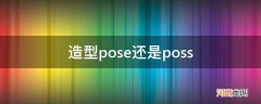 pose的区别 造型pose还是poss