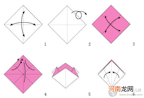 母亲节手工：简易康乃馨折纸制作方法