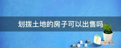 土地使用权划拨的房子可以出售吗 划拨土地的房子可以出售吗