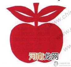 幼儿手工剪纸大红苹果