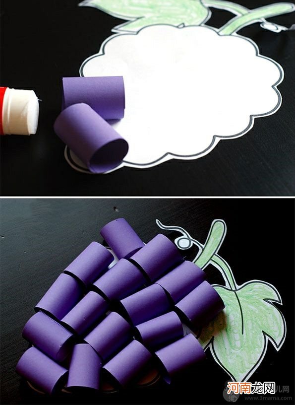 纸葡萄制作方法