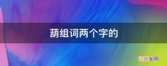 蘑组词两个字的 葫组词两个字的