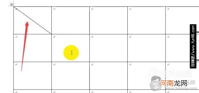 word表格中如何添加斜线