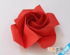 怎么折玫瑰花