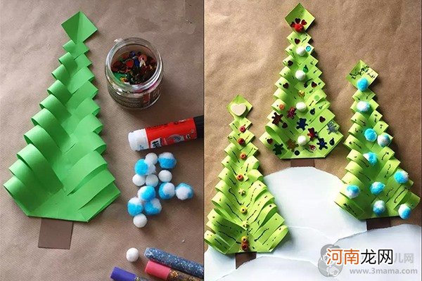 幼儿园圣诞节创意手工 圣诞树手工制作快学起来吧