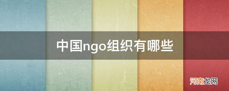 中国ngo组织有哪些与医学相关的 中国ngo组织有哪些