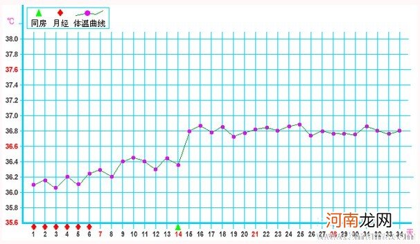 不同情况的基础体温曲线图