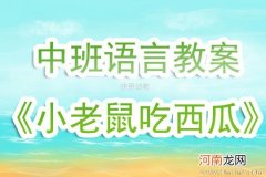 幼儿园中班语言公开课教案：有趣的西瓜皮