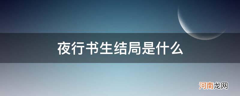 夜行书生结局是什么