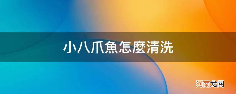 冰冻小八爪鱼怎么清洗 小八爪鱼怎么清洗