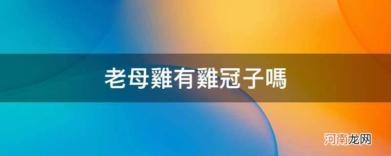 母鸡有鸡冠子吗? 老母鸡有鸡冠子吗