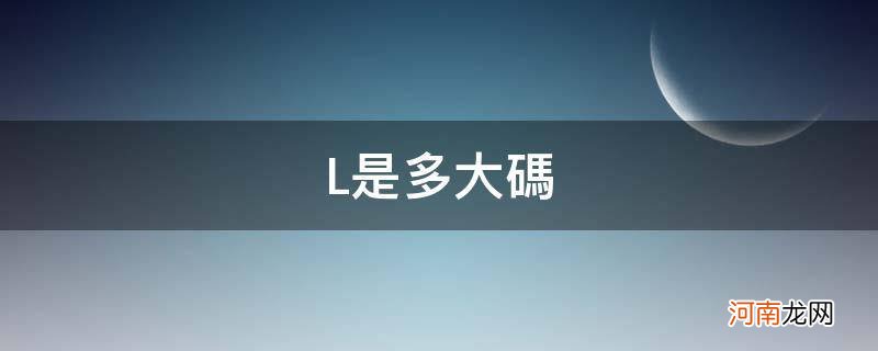 l是多大码裤子 L是多大码