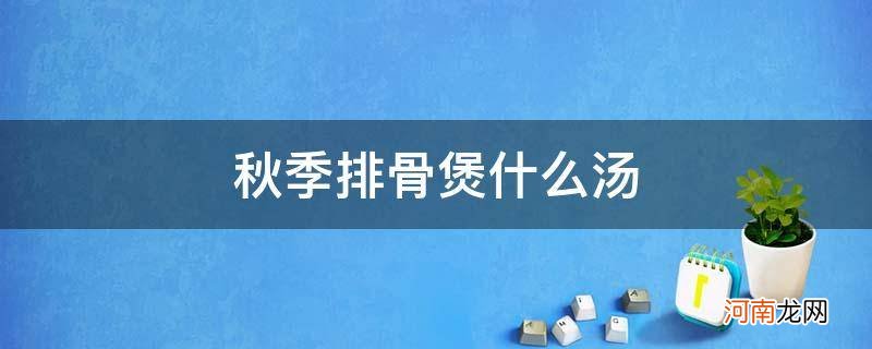 秋季排骨煲什么汤好 秋季排骨煲什么汤