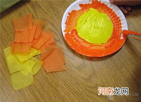 纸盘太阳制作方法