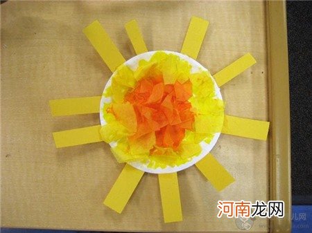 纸盘太阳制作方法