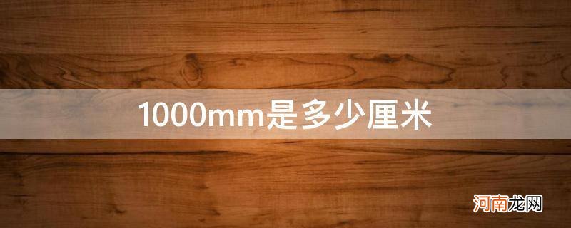 1000mm是多少米 1000mm是多少厘米