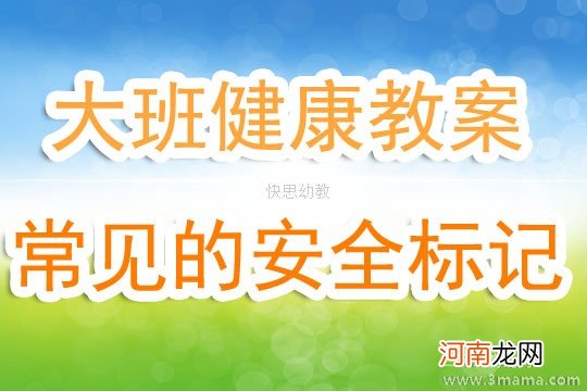 小班安全安全标志作用大教案反思