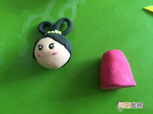 中秋节嫦娥姐姐彩泥手工制作