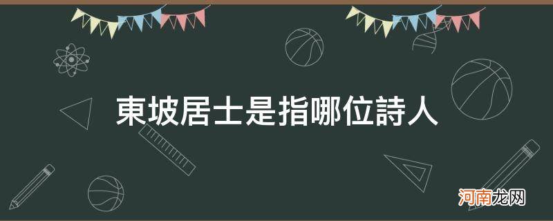 东坡居士是指哪位诗人写的 东坡居士是指哪位诗人