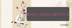 皇帝怎么临幸妃子细节是什么