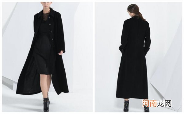 解锁冬季黑色大衣时尚的搭配 黑衣大衣的搭配示范