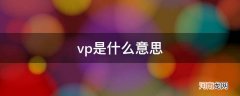 vp是什么意思英语 vp是什么意思