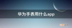 华为手表用什么app_华为手表用什么app设置