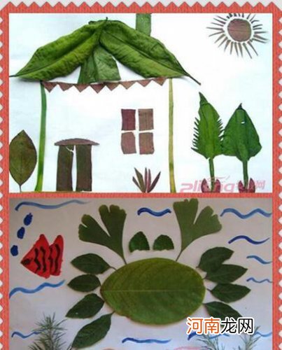 幼儿园树叶贴画作品欣赏 树叶贴画的制作方法大公开