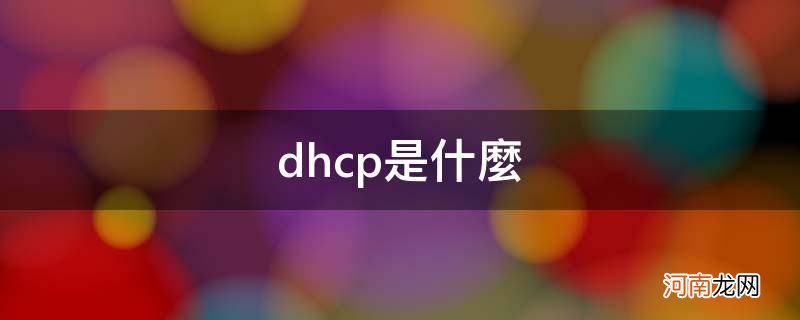 dhcp是什么_dhcp是什么意思开不开