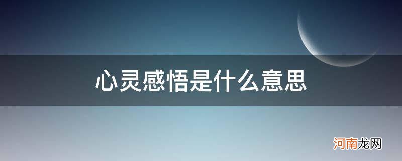 心灵感悟是什么意思_心灵感悟是什么意思?