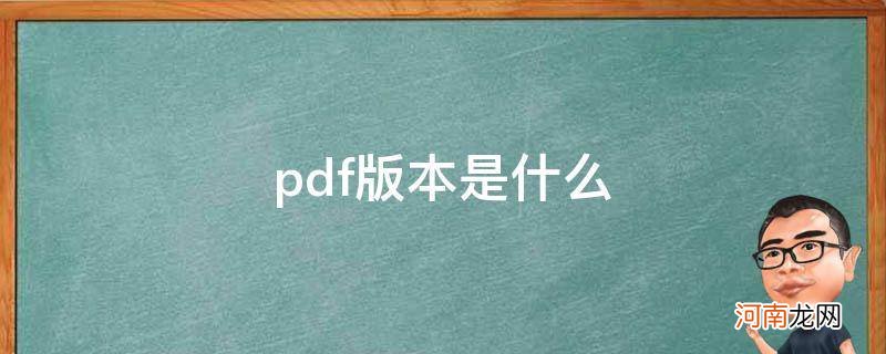 pdf版本是什么_PDF版本是什么意思