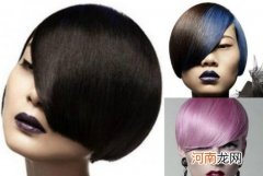 沙宣头短发女发型图片 今年流行的偏分沙宣女士短发发型