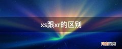 xs跟xr的区别_xs跟xr的区别在哪里