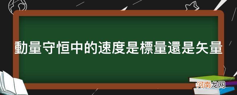 动量守恒中的速度是标量还是矢量_动量守恒定律是标量还是矢量