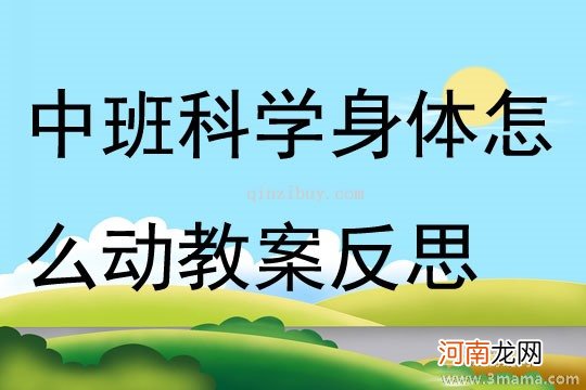 小班科学活动会动的身体教案反思