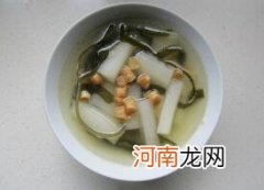 儿童菜谱汤类：干贝萝卜海带汤
