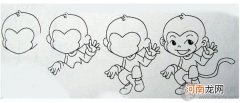 简笔画：猴子宝宝画法