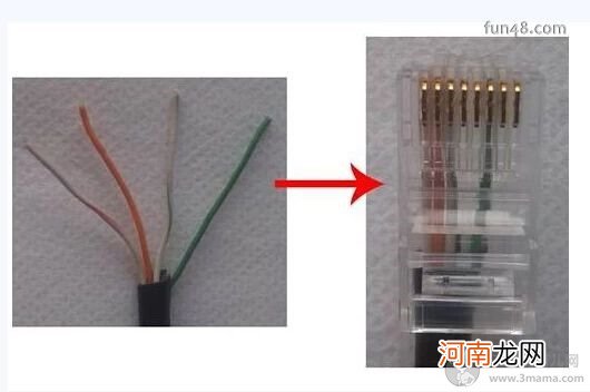 电脑网线水晶头接法图解