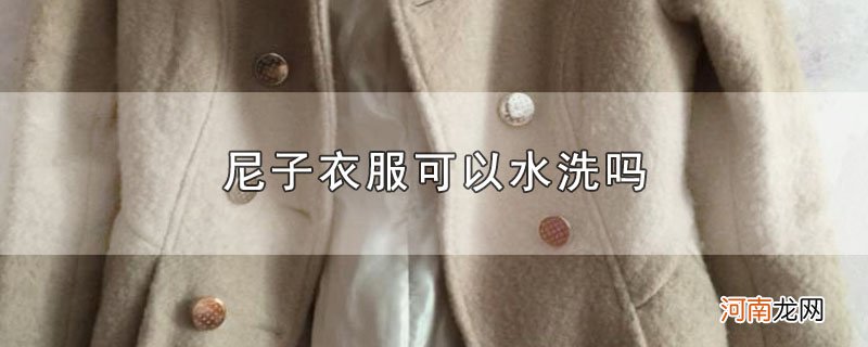 尼子衣服可以水洗吗