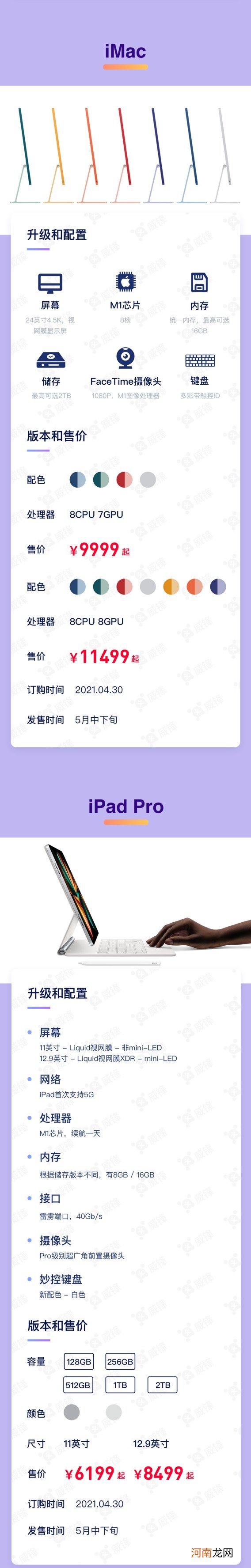 苹果发布会全程回顾：AirTag、紫色iPhone 12、搭载M1芯片的iMac和iPad Pro