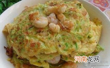 儿童食谱饼类：虾仁蛋饼