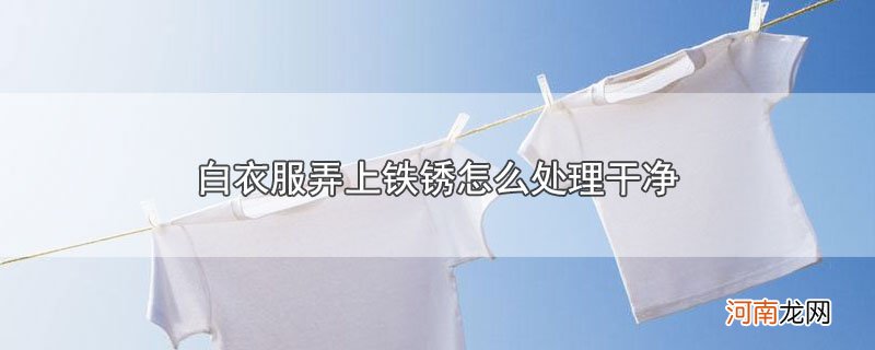 白衣服弄上铁锈怎么处理干净